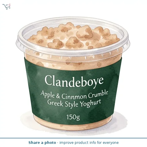Clandeboye Apple & Cinnamon Crumble Greek Style Yoghurt 150g