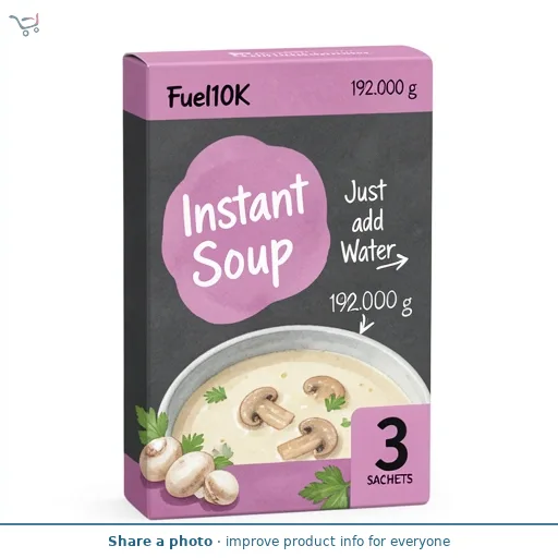 Fuel10K Instant Soup Mushroom 3x64g