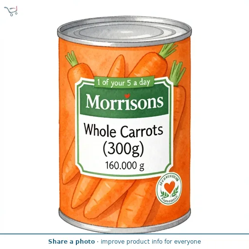 Morrisons Whole Carrots (300g)