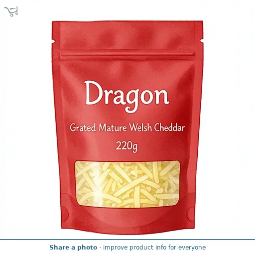 Dragon Grated Mature Welsh Cheddar 220g