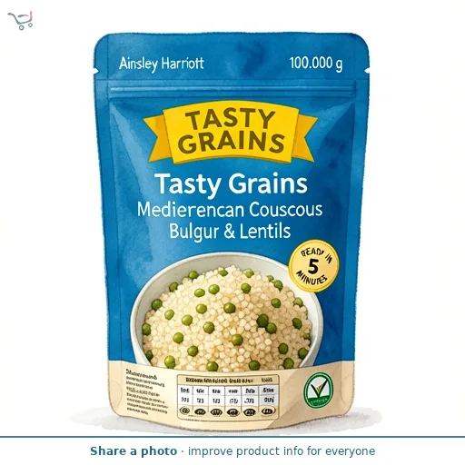 Ainsley Harriott Tasty Grains Mediterranean Couscous Bulgur & Lentils 100g