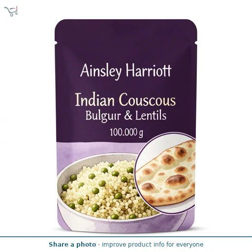 Ainsley Harriott Tasty Grains Indian Couscous Bulgur & Lentils 100g