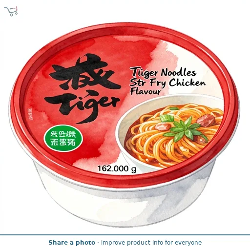 Tiger Tiger Stir Fry Noodles Hot Chicken Flavour 