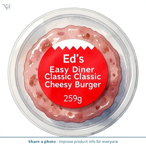 Ed's Easy Diner Classic Cheesy Burger 259g