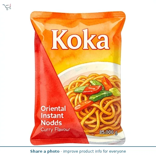 Koka Oriental Instant Noodles Curry Flavour 85g