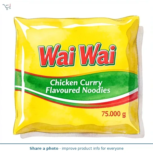 Wai Wai Chicken Curry Flavoured Noodles   75g