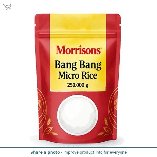 Morrisons Bang Bang Micro Rice 250g
