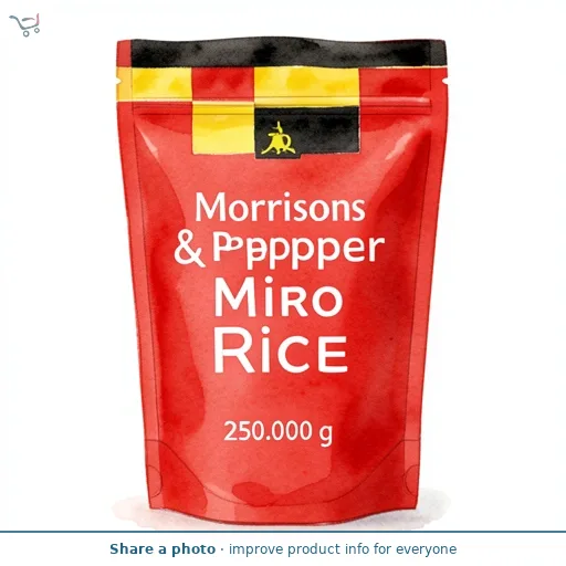 Morrisons Salt & Pepper Micro Rice 250g