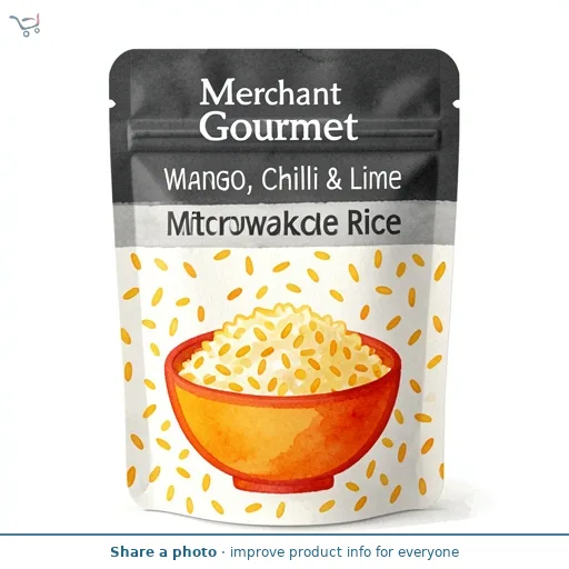 Merchant Gourmet Mango Chilli Lime Wholegrain & White Microwave Rice 250g