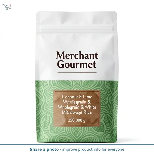 Merchant Gourmet Coconut Lime Wholegrain & White Microwave Rice 250g