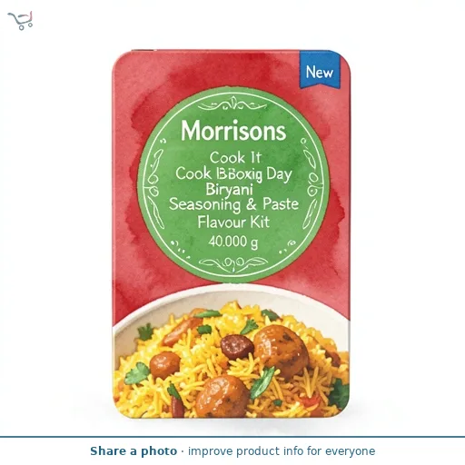 Morrisons Cook It Boxing Day Biryani Seasoning & Paste Flavour Kit 40g