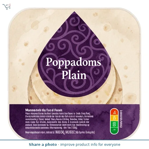 Morrisons Poppadoms Plain 