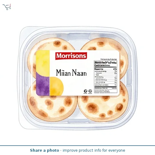 Morrisons Mini Naan Plain  
