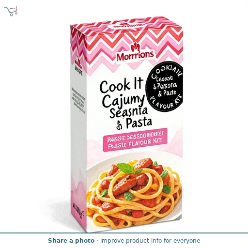 Morrisons Cook It Creamy Cajun Pasta Seasoning & Paste Flavour Kit 40g