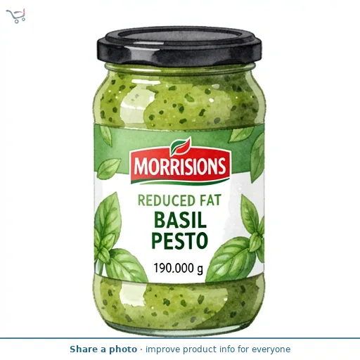Morrisons Reduced Fat Basil Pesto