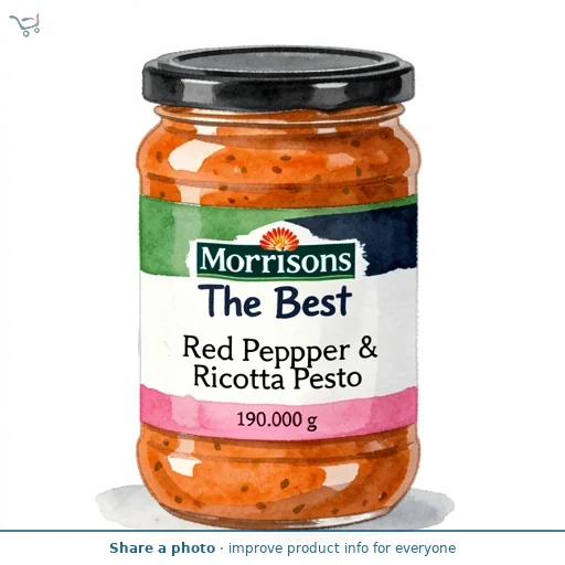 Morrisons The Best Red Pepper & Ricotta Pesto 190g