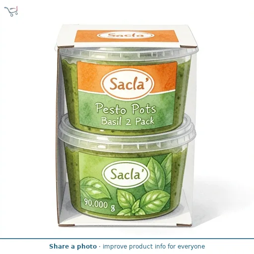 Sacla Pesto Pots Basil  2 Pack