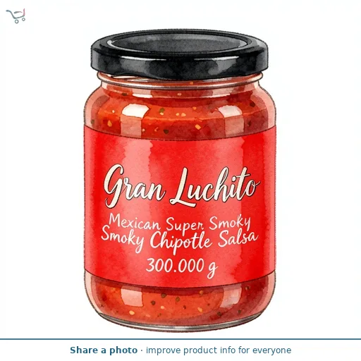 Gran Luchito Mexican Super Smoky Chipotle Salsa 300g