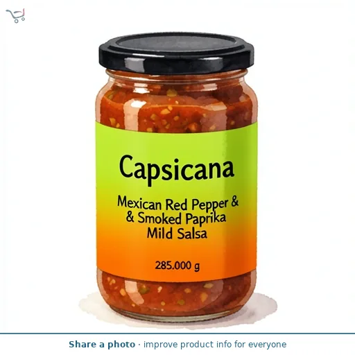 Capsicana Mexican Red Pepper & Smoked Paprika Mild Salsa 285g