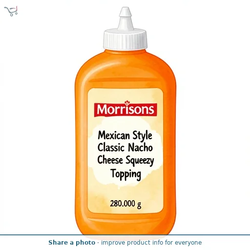 Morrisons Mexican Style Classic Nacho Cheese Squeezy Topping 280g