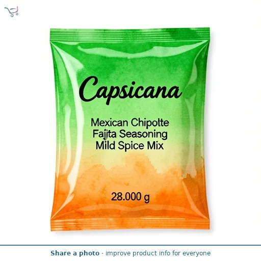 Capsicana Mexican Chipotle Fajita Seasoning Mild Spice Mix 28g