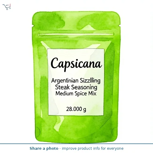 Capsicana Argentinian Sizzling Steak Seasoning Medium Spice Mix 28g