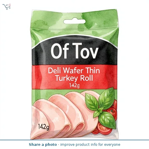 Of Tov Deli Wafer Thin Turkey Roll 142g