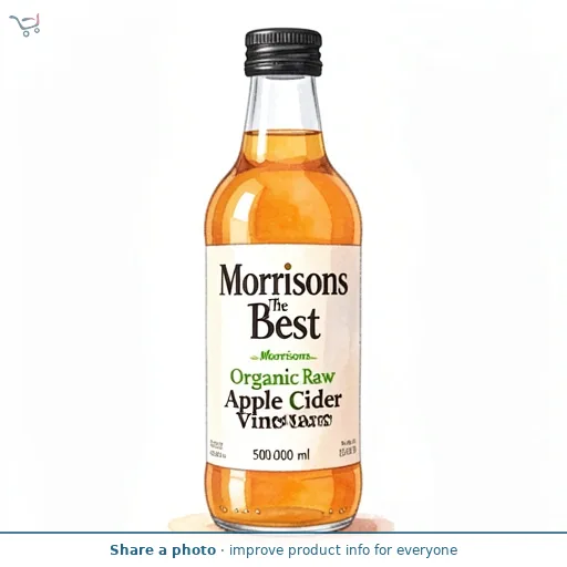 Morrisons The Best Organic Raw Apple Cider Vinegar 500ml