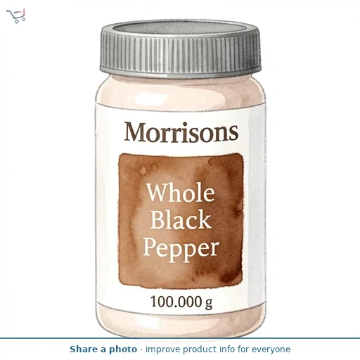 Morrisons Whole Black Pepper 