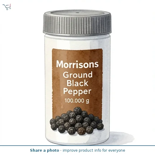 Morrisons Ground Black Pepper 