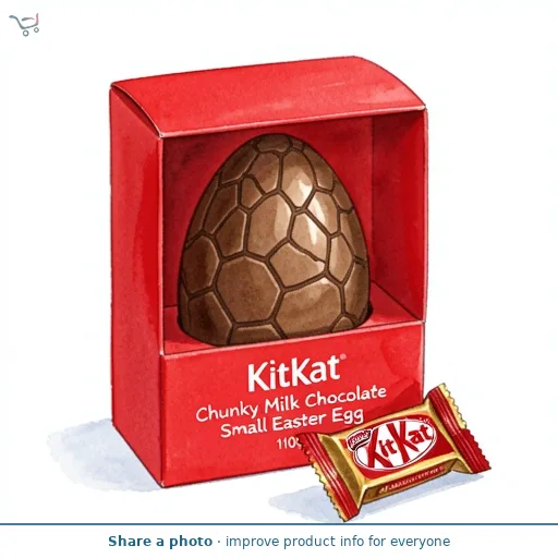 KitKat Chunky Milk Chocolate Small Easter Egg 110g