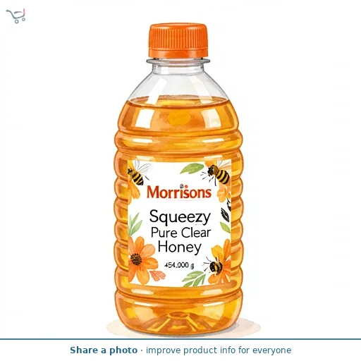 Morrisons Squeezy Pure Clear Honey 454g