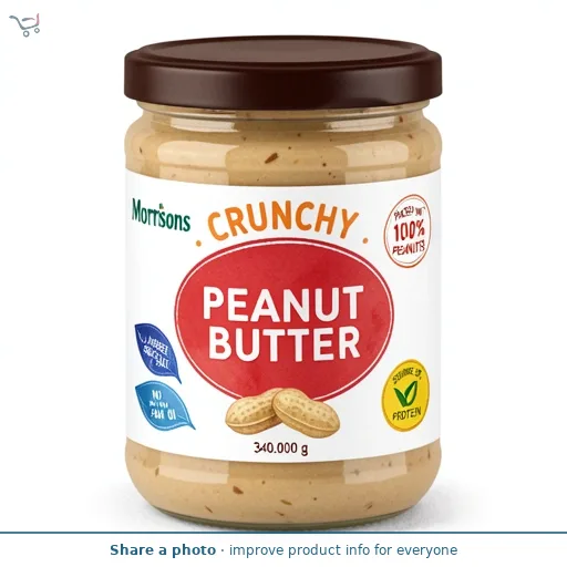 Morrisons 100% Crunchy Peanut Butter