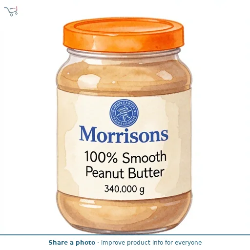 Morrisons 100% Smooth Peanut Butter