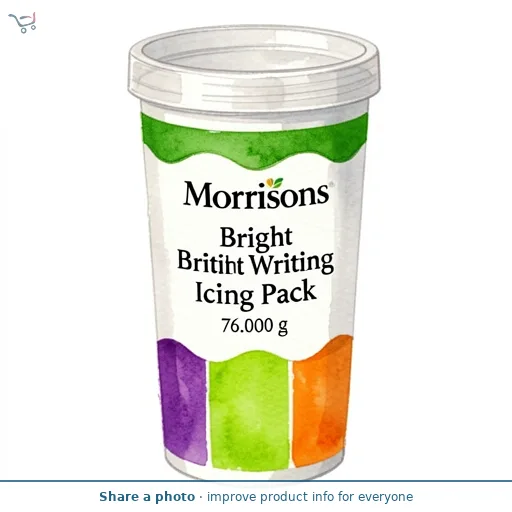 Morrisons Bright Writing Icing Pack 