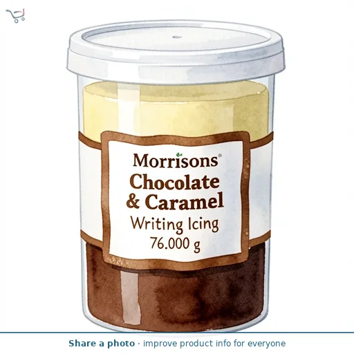 Morrisons Chocolate & Caramel Writing Icing