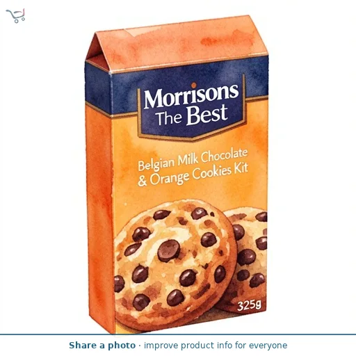 Morrisons The Best Belgian Milk Chocolate & Orange Cookies Kit 325g