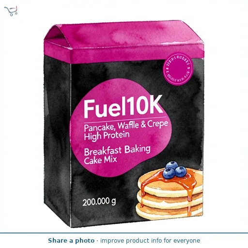 FUEL10K Pancake, Waffle & Crepe High Protein Breakfast Baking Cake Mix 200g