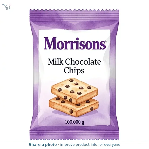 Morrisons Milk Chocolate Chips   100g