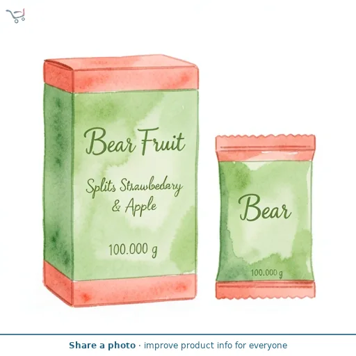 Bear Fruit Splits Strawberry & Apple