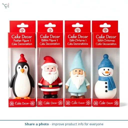 Cake Decor Festive Figure 1 Edible Christmas Cake Decoration