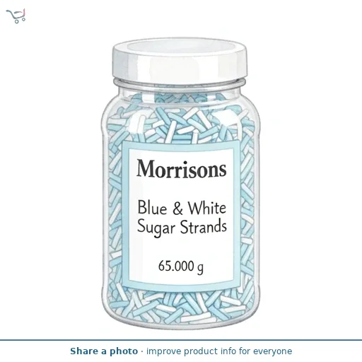 Morrisons Blue & White Sugar Strands