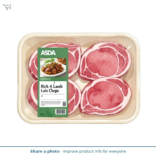 ASDA Rich 4 Lamb Loin Chops
