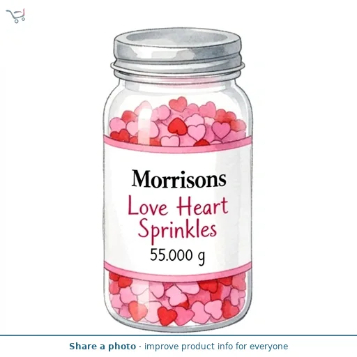 Morrisons Love Heart Sprinkles 
