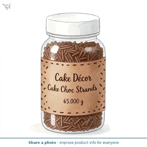 Cake Decor Choc Strands 65g