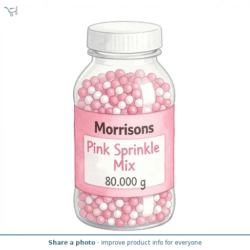 Morrisons Pink Sprinkle Mix 