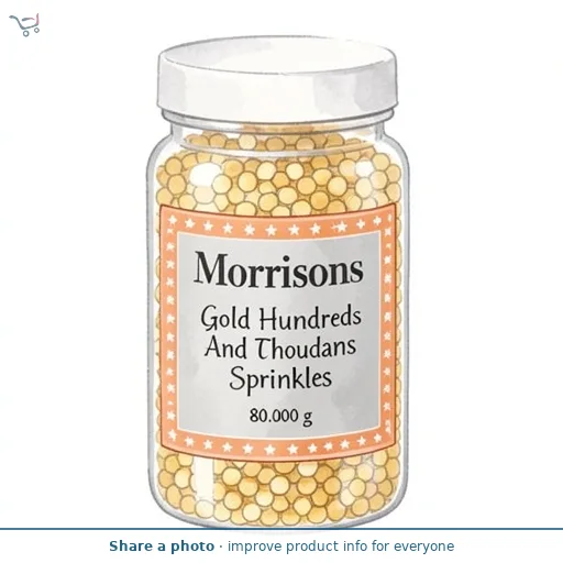 Morrisons Gold Hundreds And Thousands Sprinkles 