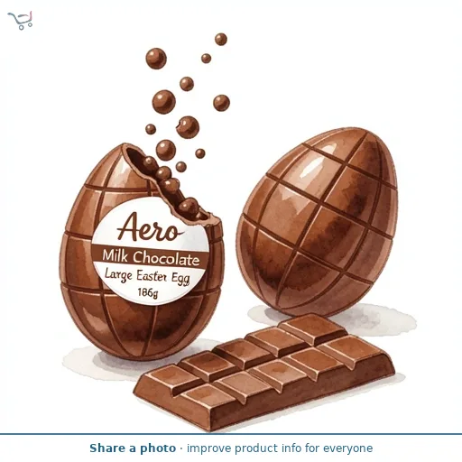 Aero Milk Chocolate Large Easter Egg 186g