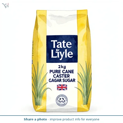 Tate & Lyle Pure Cane Caster Sugar 2kg