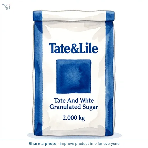 Tate And Lyle White Granulated Sugar 2kg